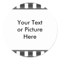 Film Strip Round Sticker