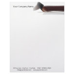 Film Strip with Reflection on White Background letterhead