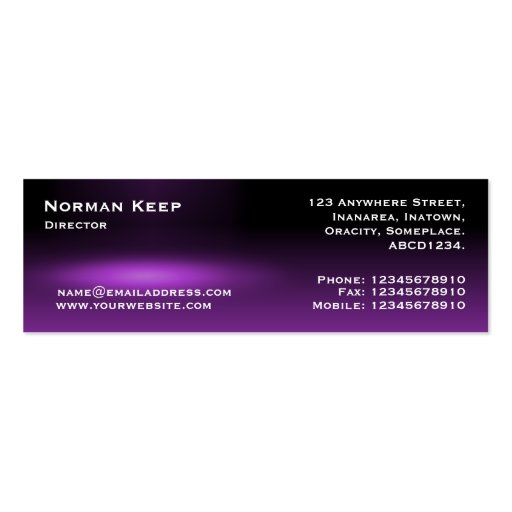 Film Trailer 01 Business Cards (back side)