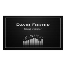 Film TV Audio Sound Designer Director Business Card