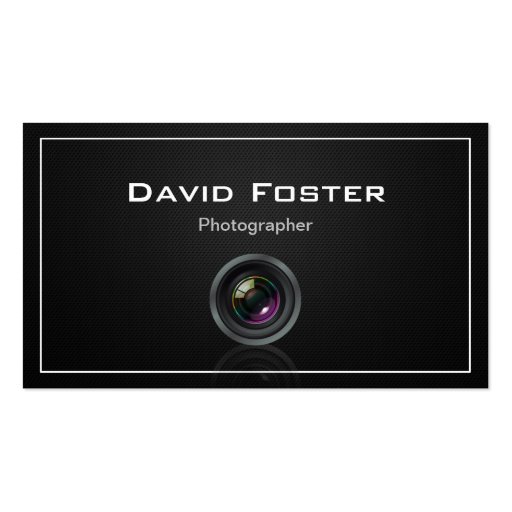Film TV Photographer Cinematographer Business Card (front side)