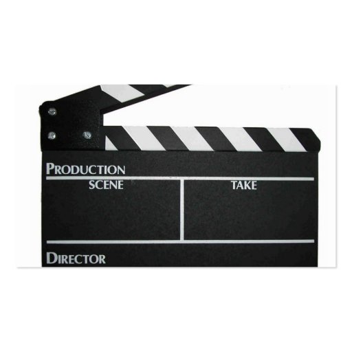 Filmmaker Film director producer business card (back side)