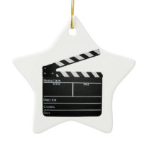 Filmmaker Film slate clapboard movie ORNAMENT