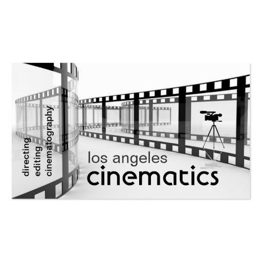filmmaker's business card (front side)