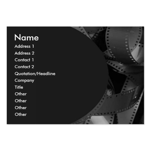 Filmstrip Business Card (front side)