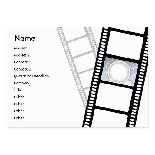 Filmstrip - Chubby Business Card (front side)