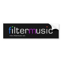 FilterMusic bumper sticker bumper stickers