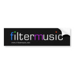 FilterMusic bumper sticker