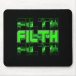 FILTH Music Dubstep Electro Rave Bass DJ FILTH mousepads