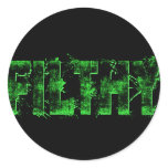 'Filthy' Lime Stickers