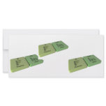 Fin as F Fluorine and In Indium rack cards