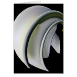 sculpted fins greeting card