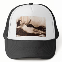 Fin de Siecle tattooed woman hats