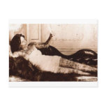 Fin de Siecle tattooed woman Post Card