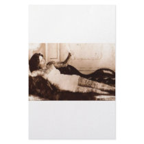 Fin de Siecle tattooed woman stationery