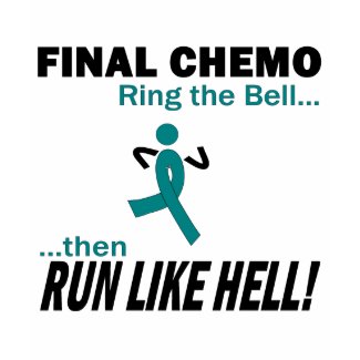 Final Chemo Run Like Hell - Cervical Cancer shirt