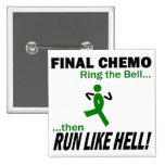 Final Chemo Run Like Hell - Kidney Cancer Buttons