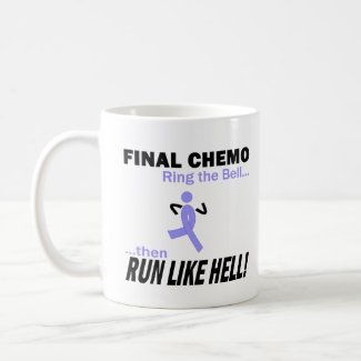 Final Chemo Run Like Hell - Lavender Ribbon mug