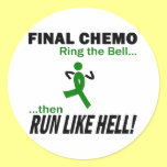 Final Chemo Run Like Hell - Liver Cancer Stickers