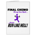 Final Chemo Run Like Hell - Violet Ribbon Cards