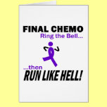 Final Chemo Run Like Hell - Violet Ribbon Cards