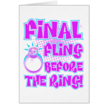 Final Fling Before The Ring Greeting Cards