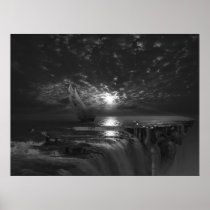 Final Frontier Voyager, surreal art Poster
