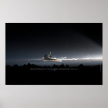 Final Landing of Space Shuttle Atlantis Poster