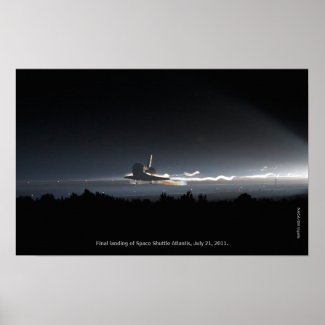 Final Landing of Space Shuttle Atlantis Print print