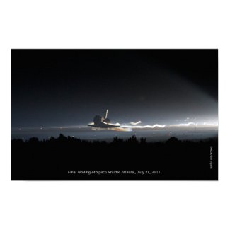 Final Landing of Space Shuttle Atlantis Print print