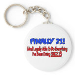 Finally 21! key chain
