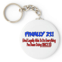 Finally 21! key chain