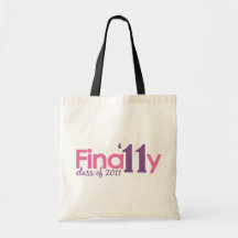 Finally Class of 2011 (Pink) Canvas Bags