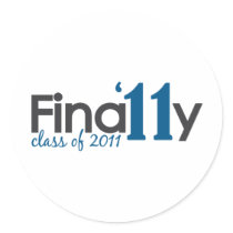 Finally Class of 2011 Round Sticker