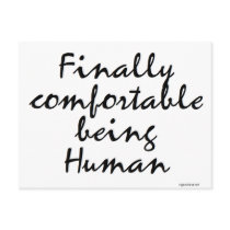 Finally Comfortable postcards
