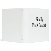 Finally I'm a Bassist Vinyl Binders