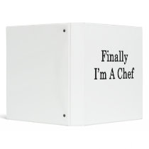Finally I'm A Chef Vinyl Binder