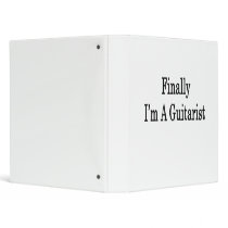 Finally I'm A Guitarist 3 Ring Binders