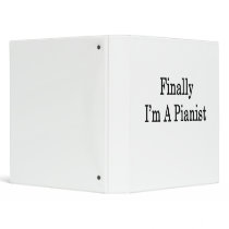 Finally I'm A Pianist Vinyl Binder