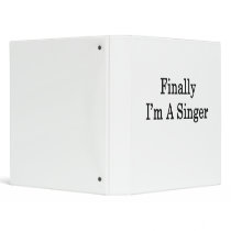 Finally I'm A Singer Vinyl Binder