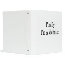 Finally I'm A Violinist Vinyl Binders