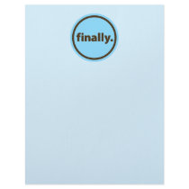 Finally. letterhead by babyfactory Finally. letterhead