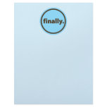 Finally. Letterhead