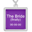 Finally the Bride Necklace Pendant necklace