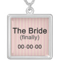 Finally the Bride Necklace Pendant necklace