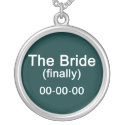 Finally the Bride Necklace Pendant necklace