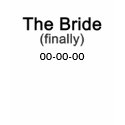 Finally the Bride T-shirt shirt