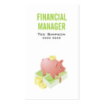 Finance Bank Manager Accountant Business Card