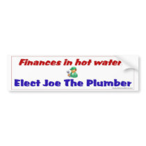 Finances in hot water? bumper stickers