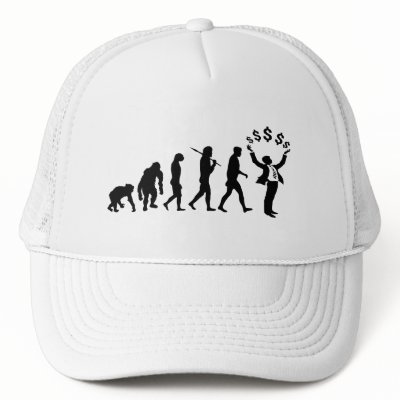 Financial adviser banker investment broker gear hats by Funkart